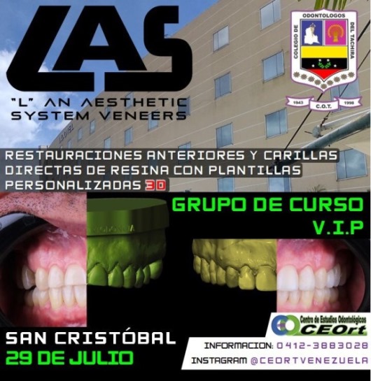 «Grupo V.I.P.» del Curso  de Carillas Directas de Resina con Plantillas Personalizadas 3D
